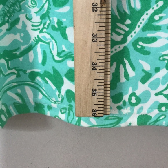 Lilly Pulitzer cotton green bungle in the jungle pullover v-neck dress small - Picture 7 of 12